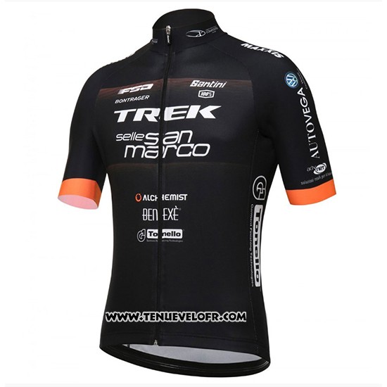2018 Maillot Ciclismo Trek Selle San Marco Noir Manches Courtes et Cuissard